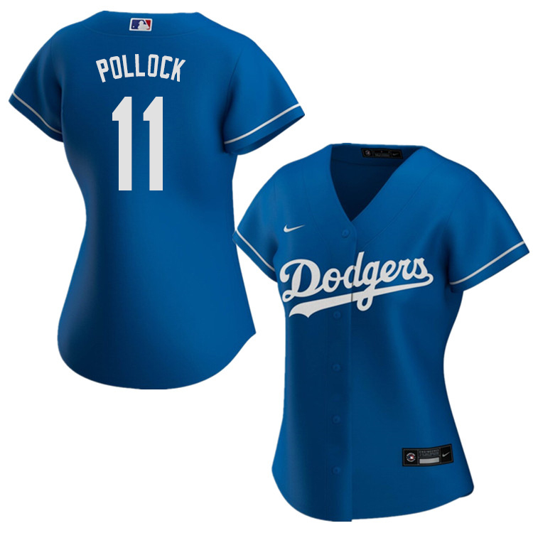 Nike Women #11 A.J. Pollock Los Angeles Dodgers Baseball Jerseys Sale-Blue